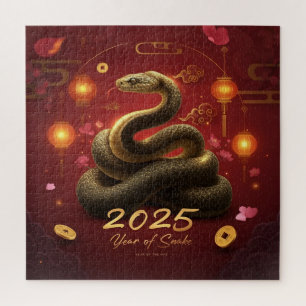 Chinees Nieuwjaar 2025 Jaar van de Slang Legpuzzel