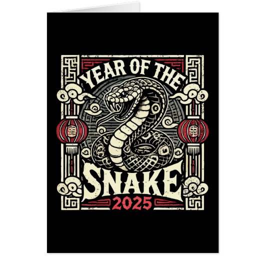 Chinees Nieuwjaar 2025 Jaar van de Slang Lunar Yea (Voorkant)
