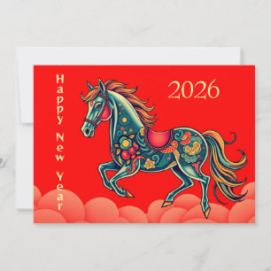 Chinees Nieuwjaar 2026 Feestdagenkaart