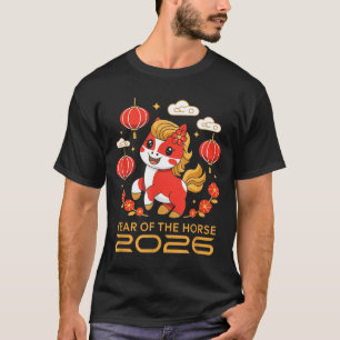 Chinees Nieuwjaar 2026 Jaar Van Het Paard 2026 Vro T-shirt
