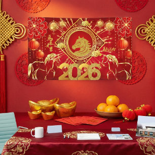 Chinees Nieuwjaar 2026: Jaar van het Paard Spandoek