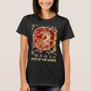 Chinees Nieuwjaar 2026 Jaar van het Paard T-shirt