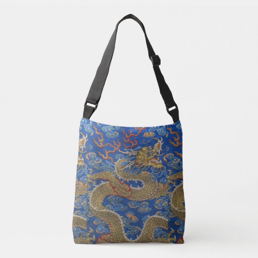 Chinees Nieuwjaar 2026 Keizerlijke Gouden Draak Crossbody Tas (Voorkant)