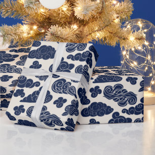 Chinees Nieuwjaar Auspicious Wolken Traditionele W Cadeaupapier