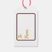 Chinees nieuwjaar cadeaulabel (Achterkant)