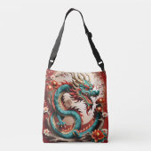 Chinees Nieuwjaar Dragon 2024 CBBag01 Crossbody Tas (Achterkant)
