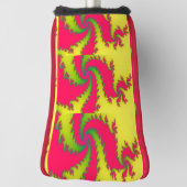 Chinees Nieuwjaar Dragon Fractal Golf Putter Hoesj Golfheadcover (Draai 90)