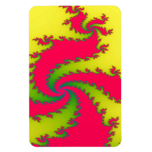 Chinees nieuwjaar Dragon Fractal Magnet Magneet