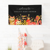 Chinees nieuwjaar | Dragon & Lucky Cat Welkom Spandoek (Insitu)