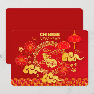 Chinees Nieuwjaar Feestdagenkaart