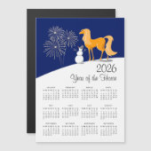 Chinees Nieuwjaar Fire Horse 2026 Kalender (Voorkant / Achterkant)