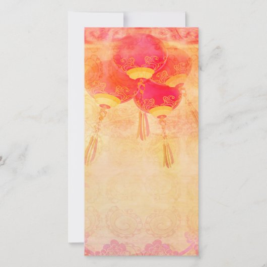 Chinees Nieuwjaar-foto kaart (Voorkant)