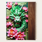 Chinees Nieuwjaar Groene Draak Origami Monogram LP Planner (Achterkant)