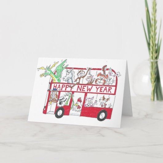 Chinees Nieuwjaar - jaar van de os Kaart (Voorkant)