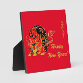 Chinees nieuwjaar, Jaar van de Ox Fotoplaat (Voorkant)