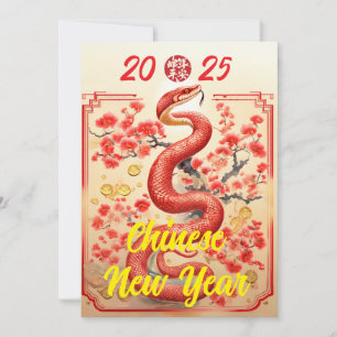 Chinees Nieuwjaar, jaar van de slang 2025 Aankondiging