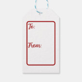 Chinees Nieuwjaar Konijn Gift Label Cadeaulabel (Achterkant)