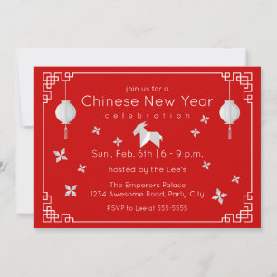 Chinees Nieuwjaar Origami Geit Kaart