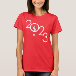 Chinees nieuwjaar Origami Rabbit T-shirt