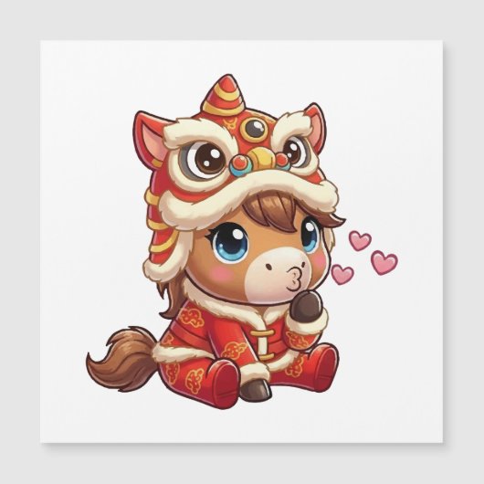 Chinees Nieuwjaar Paard 2026 Zodiac (Voorkant)