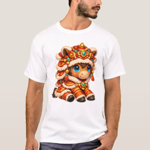 Chinees Nieuwjaar Paard 2026 Zodiac T-shirt
