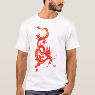Chinees nieuwjaar rode draak t-shirt