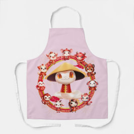 Chinees Nieuwjaar Slang Ontwerp 3 Schort