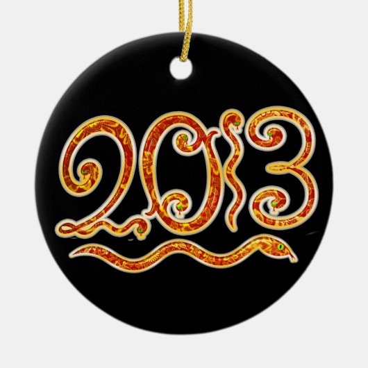 Chinees nieuwjaar - SRF Keramisch Ornament (Voorkant)