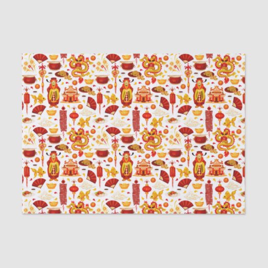Chinees nieuwjaar tissuepapier (Voorkant)