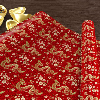 Chinees Nieuwjaar van de Draak 2024 Cadeaupapier