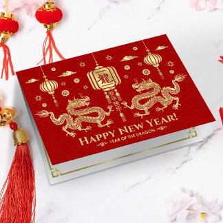 Chinees Nieuwjaar van de Draak 2024 Kaart