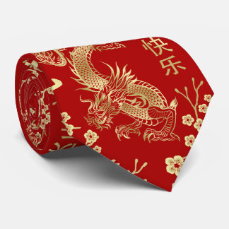 Chinees Nieuwjaar van de Draak 2024 Stropdas