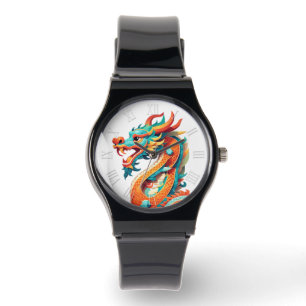 Chinees Nieuwjaar van de Dragon Zodiac Verjaardag Horloge