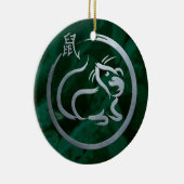 Chinees nieuwjaar van de metaal keramisch ornament (Rechts)
