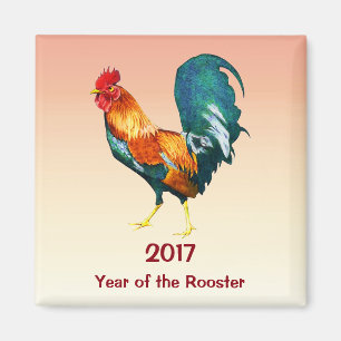 Chinees nieuwjaar van de Rooster Magnet 2017 Magneet