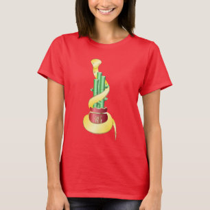Chinees Nieuwjaar van de Slang 2025 Lucky Bamboo T-shirt