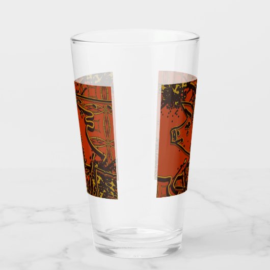 Chinees nieuwjaar van de Varkens 2019 - Rood en go Glas (Rechts)