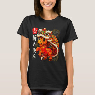 Chinees Nieuwjaar van het Paard 2026 Maan Nieuwjaa T-shirt