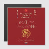 CHINEES NIEUWJAAR WENSKAART (Voorkant / Achterkant)