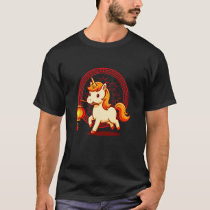 Chinees Nieuwjaars Eenhoorn Lantaarn 2026 Jaar Van T-shirt
