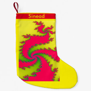 Chinees nieuwjaarsdraak Fractal Custom Stocking Kleine Kerstsok