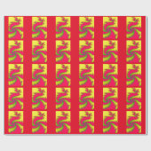 Chinees nieuwjaarsdraak letterlijk pakpapier (Vlak)