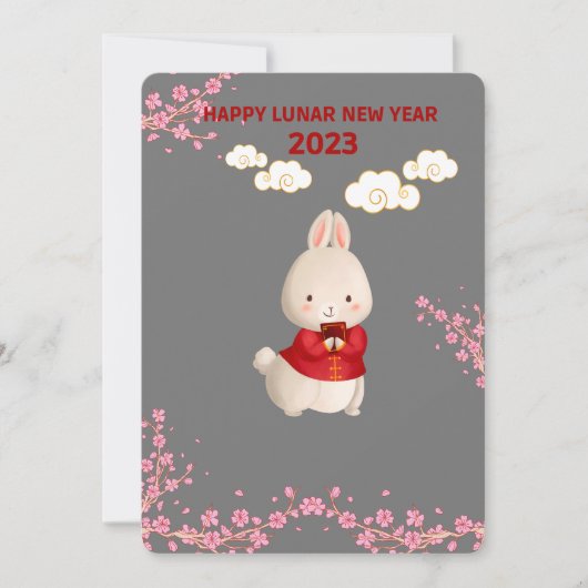 Chinees nieuwjaarsfeestdag Kaart (Voorkant)