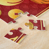 Chinees nieuwjaarsontwerp met tijger legpuzzel (Zijkant)