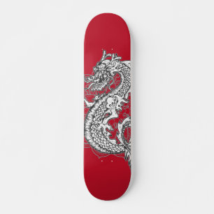 Chinees ontwerp voor drakenTattoo Skateboard