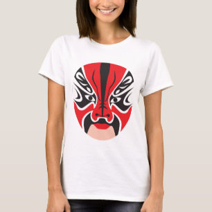 Chinees Opera-masker van het Mascarata™-Collectie T-shirt