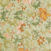  Chinees Ornament Jones Flowers Sticker (Voorkant)