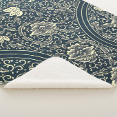 Chinees Ornament Pattern Sherpa Blanket Sherpa Deken (3/4)