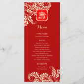 Chinees "Ouderdagmenu" (RED) Menu (Voorkant)