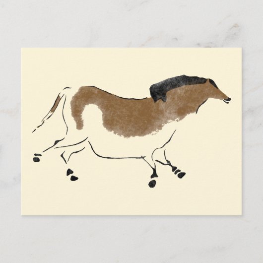 Chinees paard briefkaart (Voorkant)